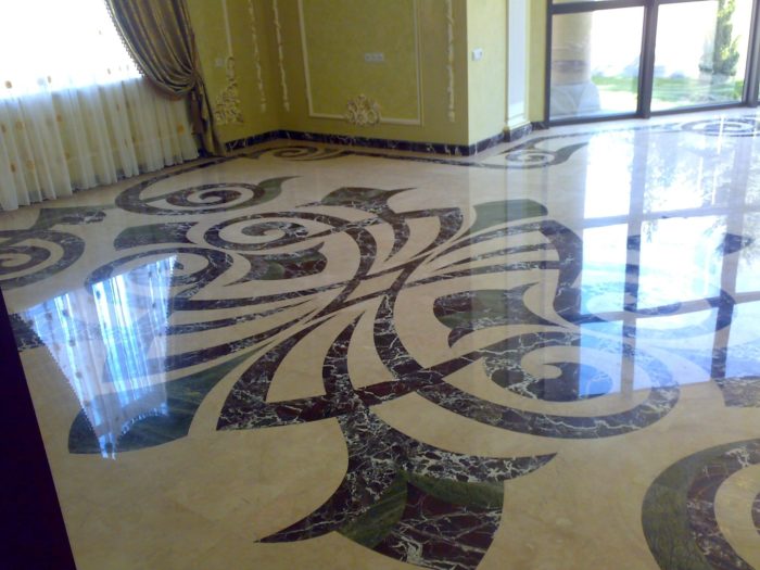 Резные полы из мрамора